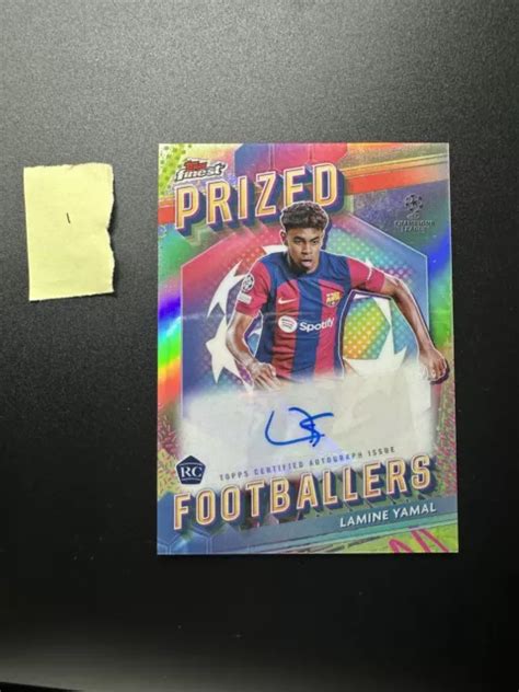 Lamine Yamal Topps Finest Uefa Prized Footballers Rookie Auto