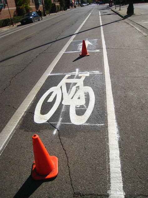 New Striping In The Bike Lane Friend Or Foe