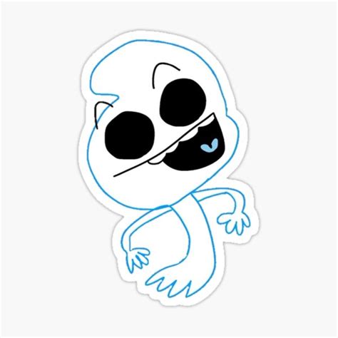 Goofball The Goofy Cartoon Ghost Sticker For Sale By Joshkomisarcik