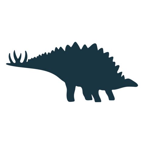 Stegosaurus Dinosaur Silhouette Transparent PNG SVG Vector File