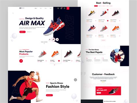 Shoes E Commerce Website Footwear Figma Sneakers Behance