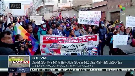 Bolivia Simpatizantes Del Gobernador Fernando Camacho Exigen La