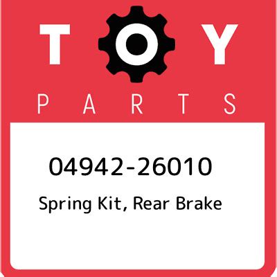 Toyota Spring Kit Rear Brake New Genuine Oem