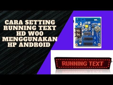 Cara Setting Running Text Menggunakan Hp Android Runningtext