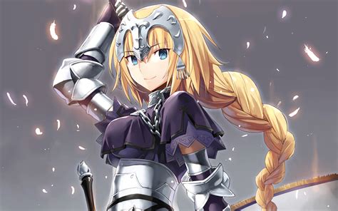 Download Braid Blue Eyes Woman Warrior Long Hair Blonde Ruler Fateapocrypha Anime Fate