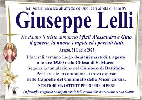 Manifesti Funebri Arezzo Affissioni Oggi Arezzo AR