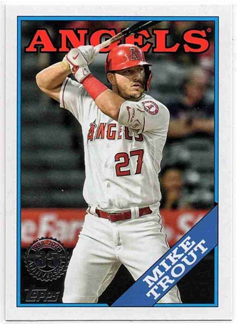 Sportlots Auctions Mike Trout Topps Series Th Anniversary Insert