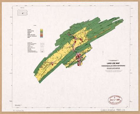 Land Use Map Kishacoquillas Creek Watershed Parts Of Mifflin Centre