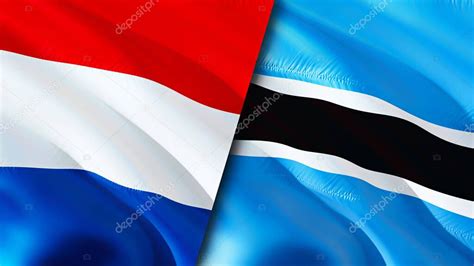 Banderas De Holanda Y Botswana Dise O De Banderas D Waving Pa Ses