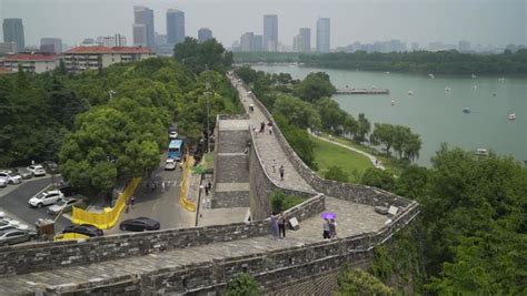 Nanjing from the old city wall in Nanjing, China image - Free stock ...