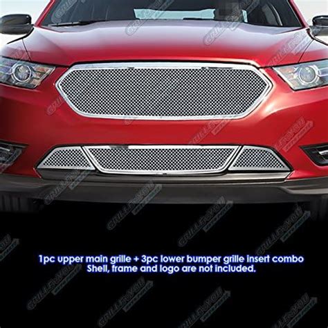 Aps Premium Stainless Steel Chrome Mesh Grille Insert Compatible With Ford Taurus