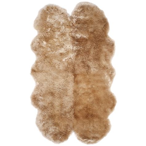 Safavieh Sheep Skin Tiana Sheep Skin Area Rug Or Runner Walmart