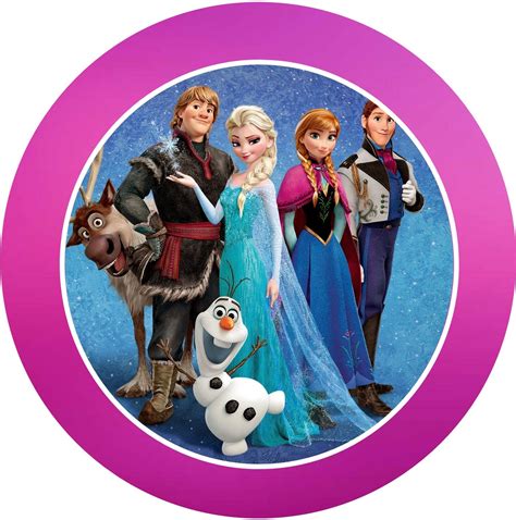 Kit De Frozen Con Orilla Fucsia Para Imprimir Gratis Ideas Y