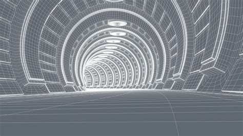 Sci Fi Tunnel 3d Model Cgtrader