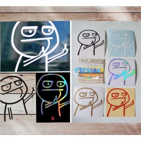 Jual Stiker Cutting Meme Fuck Shopee Indonesia