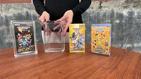 Tcg Custom Clear Acrylic Japanese Small Size Booster Box With Strong