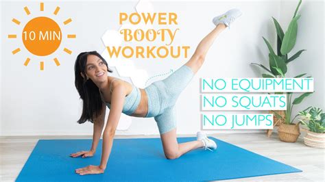 10 Min Power Booty Workout Knee Friendly Low Impact No Squats No