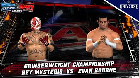 CRUISERWEIGHT Rey Mysterio Vs Evan Bourne WWE Smackdown Vs Raw 2011