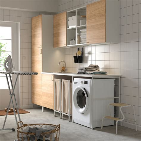 Enhet Laundry Whiteoak Effect 2615x635x2225 Cm Ikea