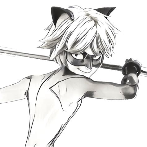 Coloriage Miraculous Chat Noir