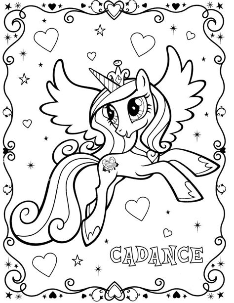 My Little Pony Unicorn Coloring Pages | BubaKids.com