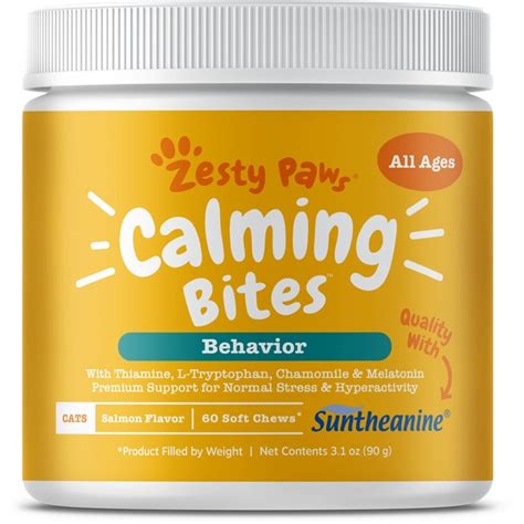 Zesty Paws Calming Bites For Cats 60 Soft Chews Shopee Philippines