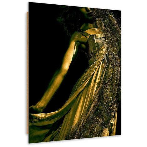 Quadro Deco Panel Donna In Polvere D Oro 60x90