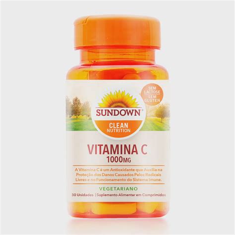 Sundown Vitamina C 1000mg 30 Comprimidos Submarino