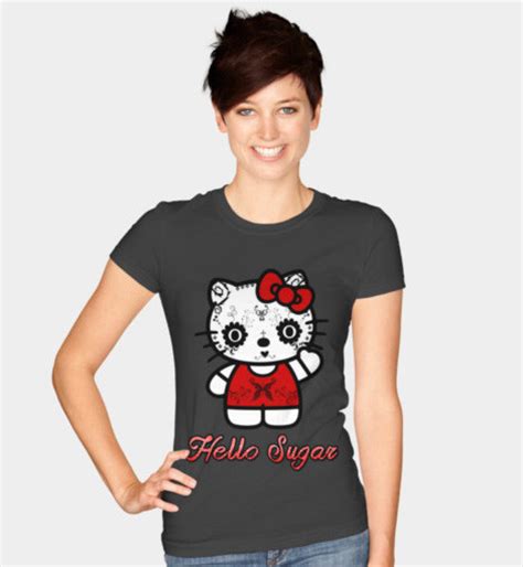 Hello Kitty T Shirts Pink Hello Kitty Tee Shirt Black Hoodies