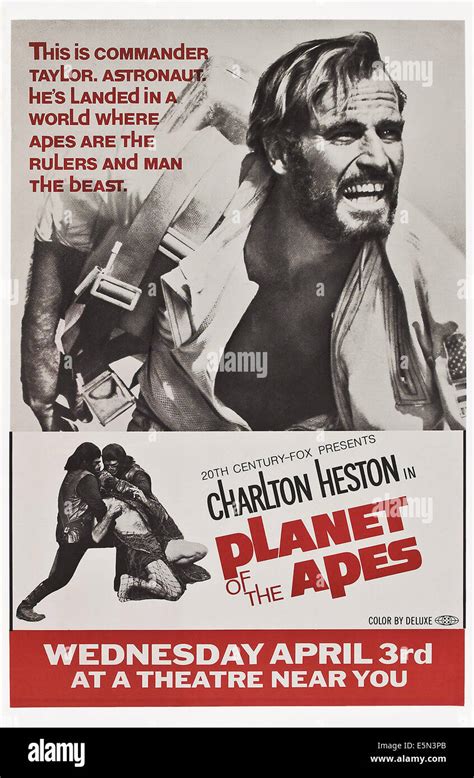 La Plan Te Des Singes Haut Charlton Heston Tm Et Copyright