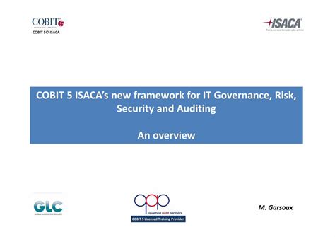 Pdf Cobit Isaca S New Framework For It Governance Risk Cobit