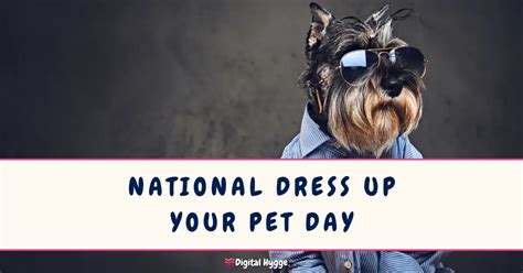 National Dress Up Your Pet Day Digital Hygge