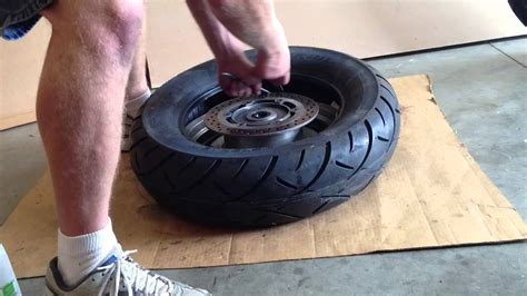 Removing And Replacing A Motorcycle Tire From The Rim Youtube