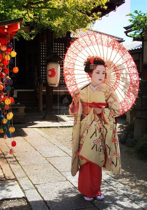 Geisha In The Gion District The Most Famous Geisha District In Japan