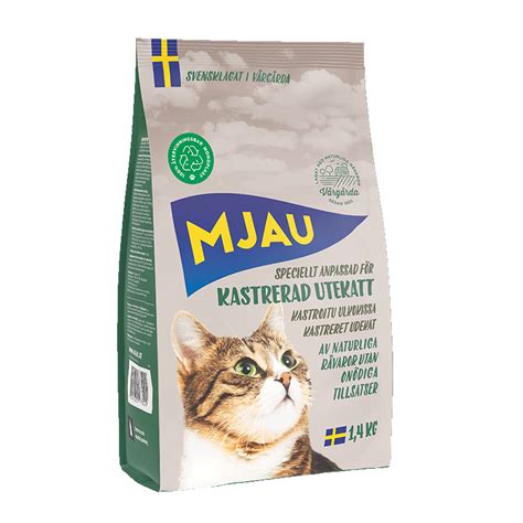 Torrfoder Svensk kattmat på naturliga råvaror Mjau