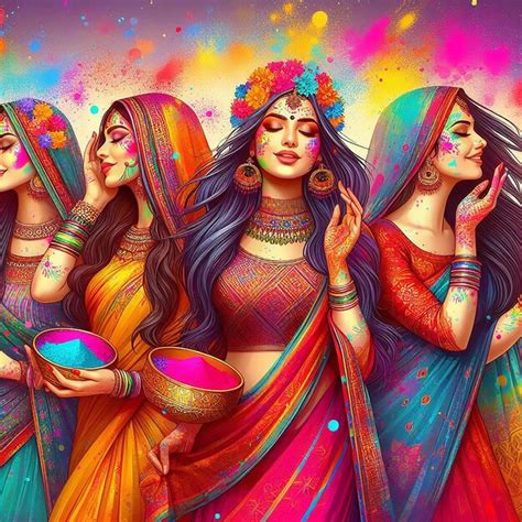 Premium Photo Beautiful Indian Festival Of Colours Happy Holi Concept