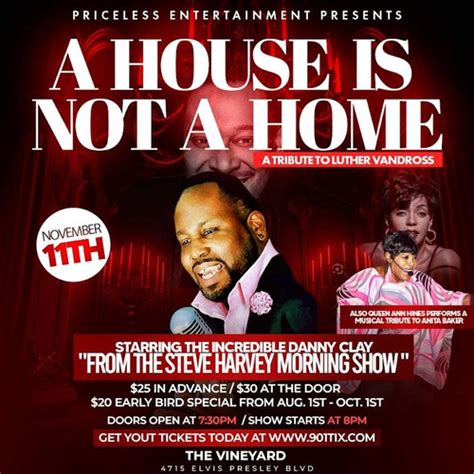 901tix A House Is Not A Home Special Tribute To Luther Vandross By