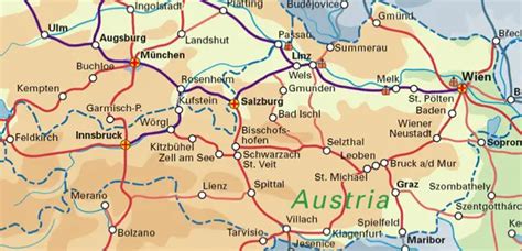 Austria Rail Map - Airport Guide