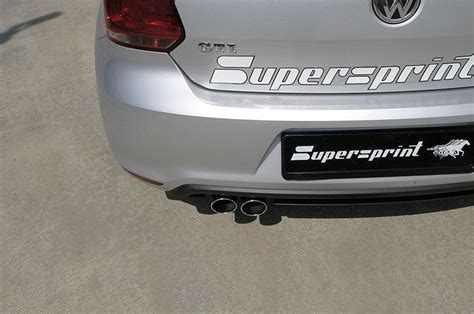 Performance sport exhaust for VW POLO 6R GTI, VW POLO 6R GTI 1.4 TSI 3d ...