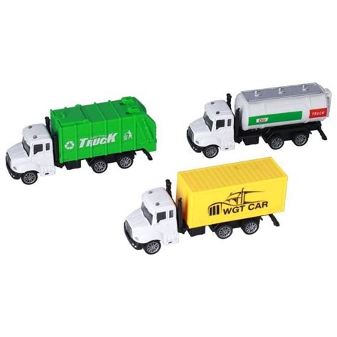 Keenso Jeu de Camions Poubelle Modèles 1 50 Jouets Enfant Cdiscount