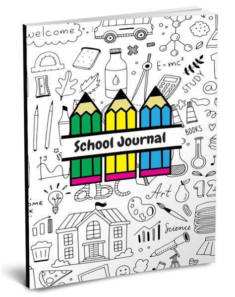 School Journal: 6 x 9 journal lined kids school