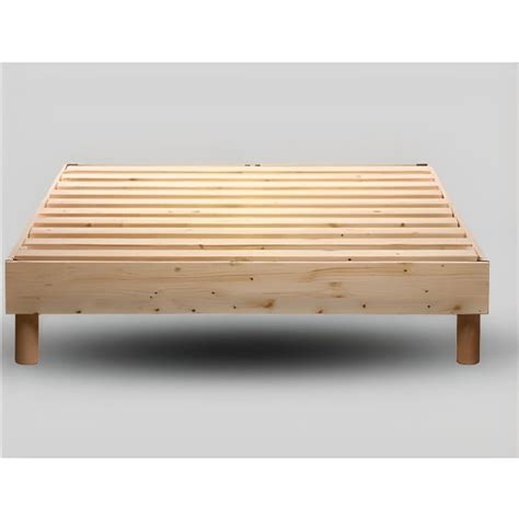 SOMMIER BOIS ÉPICÉA 160x200 NU caisse160x200 Cdiscount Maison