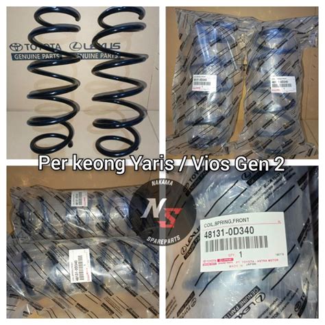 Jual Per Keong Coil Spring Depan Yaris Vios Limo Gen 2 Asli