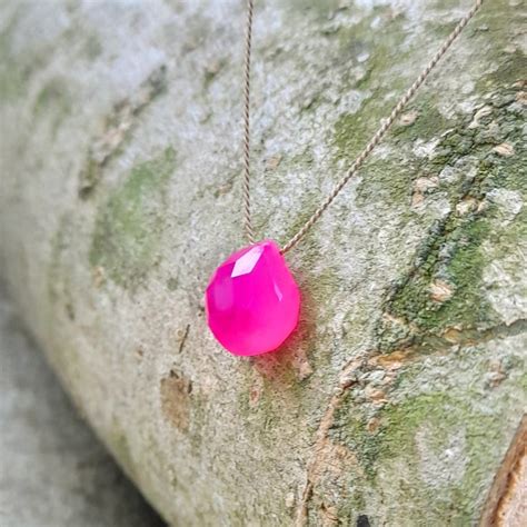 Hot Pink Necklace Etsy