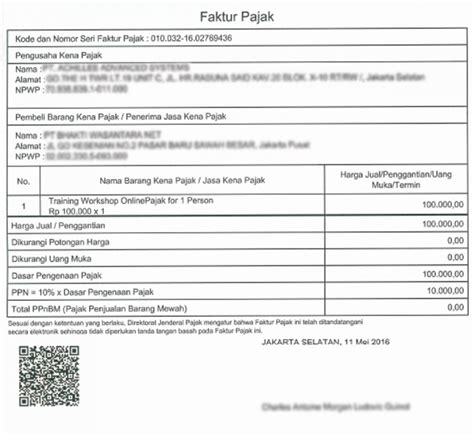 Faktur Pajak Pengertian Sifat Karakteristik Faktur Paja