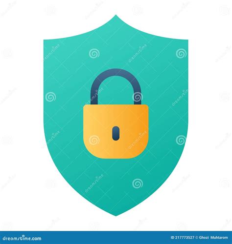 Secure Shield Trusted Safe Single Isolated Icon With Smooth Style Stock