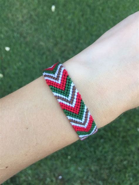 Mexico Flag Friendship Bracelet Etsy Mexico Flag Bracelets