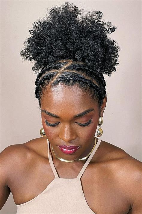 45 Cute And Easy Natural Hairstyles For Black Women Natural Hair Updo Natural Hair Styles