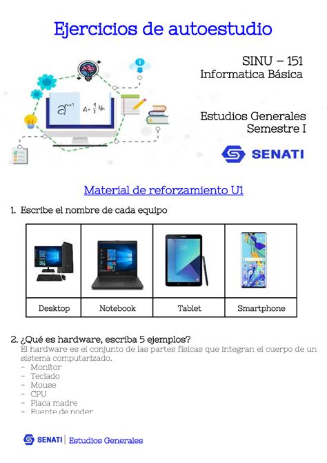 SINU 151 Informatica Básica SINU 151 Informatica Bsica Estudios