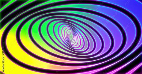 Abstracts Rainbow Spiral Psihodelic Tunnel Background Animation